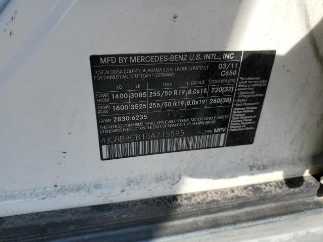 2011 MERCEDES-BENZ ML 350 4MA - 4JGBB8GB1BA715595