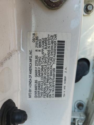 2019 ACURA TLX TECHNOLOGY 19UUB1F67KA001299