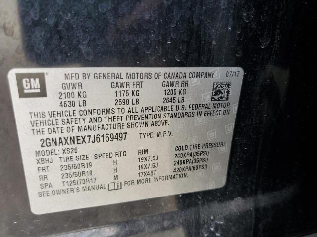 2018 CHEVROLET EQUINOX PREMIER 2GNAXNEX7J6169497