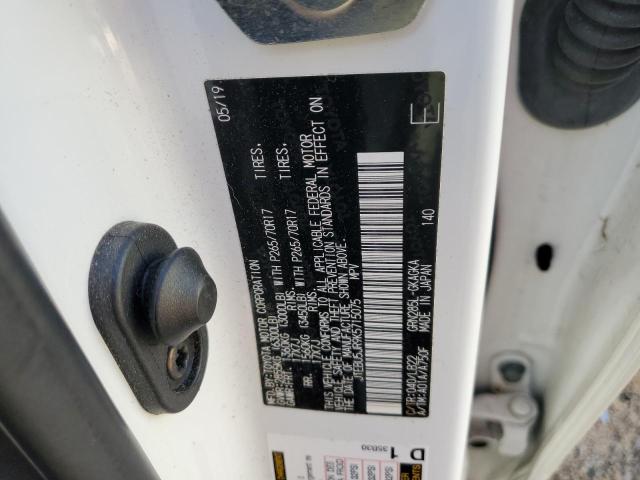 2019 TOYOTA 4RUNNER SR JTEBU5JR9K5715075
