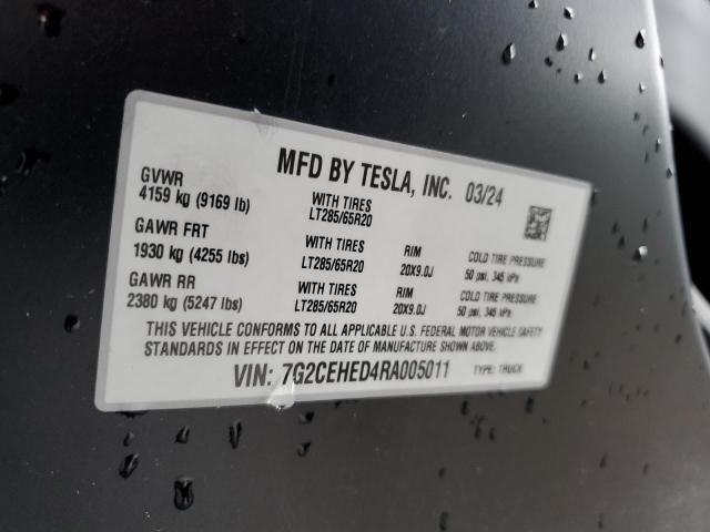 2024 TESLA CYBERTRUCK 7G2CEHED4RA005011