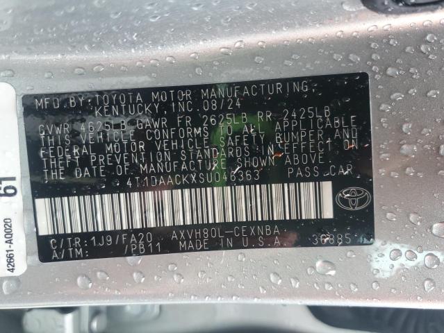 2025 TOYOTA CAMRY XSE 4T1DAACKXSU046363