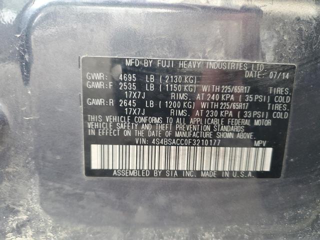 2015 SUBARU OUTBACK 2. - 4S4BSACC0F3210177
