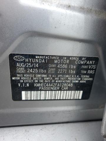 2015 HYUNDAI SONATA HYBRID KMHEC4A42FA128048