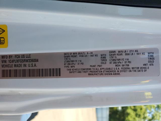 2024 JEEP WRANGLER R 1C4PJXFG5RW336004