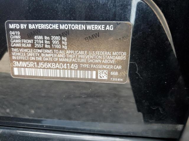 2019 BMW 330I 3MW5R1J56K8A04149