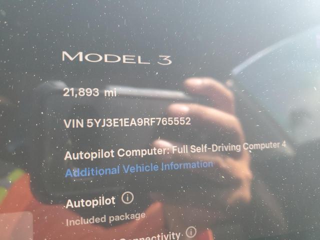 2024 TESLA MODEL 3 5YJ3E1EA9RF765552