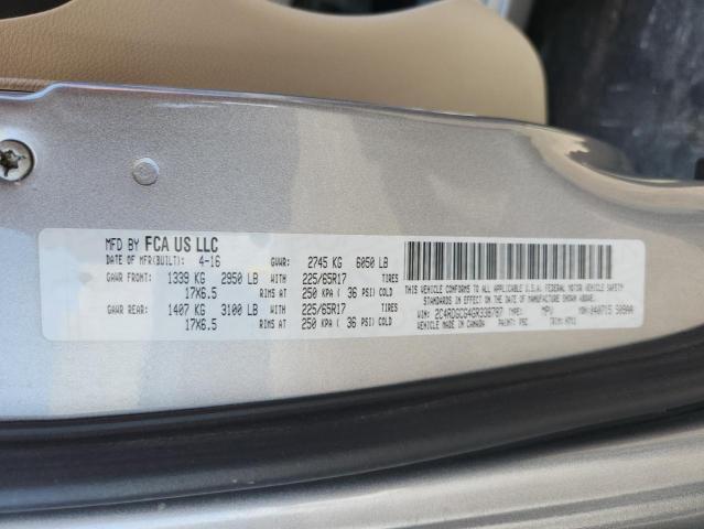 2016 DODGE GRAND CARA 2C4RDGCG4GR338787