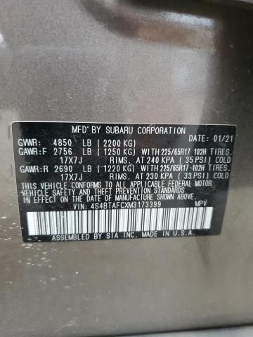 2021 SUBARU OUTBACK PR 4S4BTAFCXM3173399