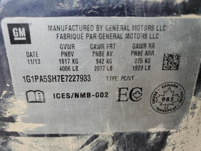 2014 CHEVROLET CRUZE LS - 1G1PA5SH7E7227933
