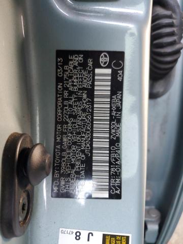 2013 TOYOTA PRIUS - JTDKN3DU6D5612317