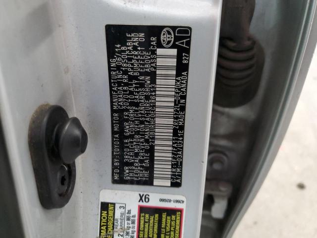 2014 TOYOTA COROLLA L - 2T1BURHE0EC186413