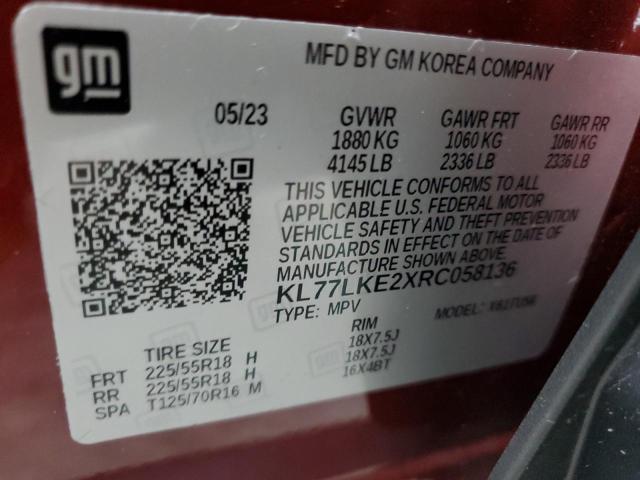 2024 CHEVROLET TRAX ACTIV KL77LKE2XRC058136