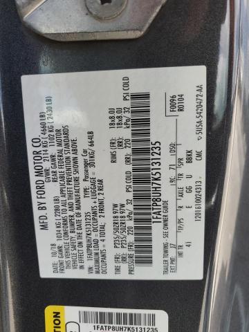 2019 FORD MUSTANG 1FATP8UH7K5131235