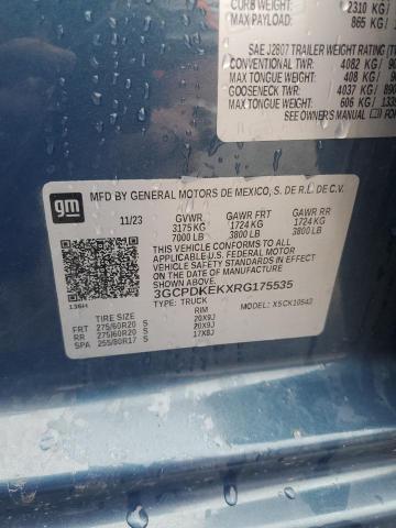 2024 CHEVROLET SILVERADO K1500 LT-L 3GCPDKEKXRG175535