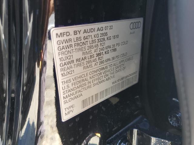 2022 AUDI Q8 PREMIUM PLUS S-LINE WA1EVBF19ND032622