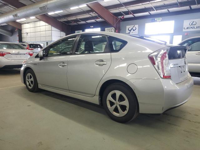 TOYOTA PRIUS 2014 silver hatchbac hybrid engine JTDKN3DU7E0381412 photo #3