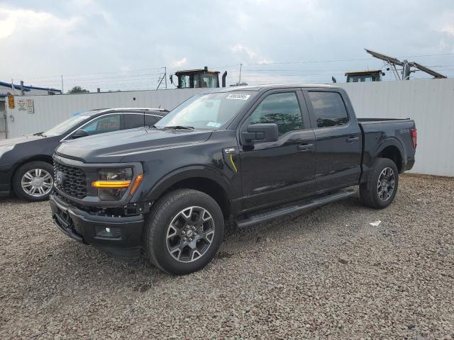 FORD F150 STX 2024 black  gas 1FTEW2LPXRKD55543 photo #1