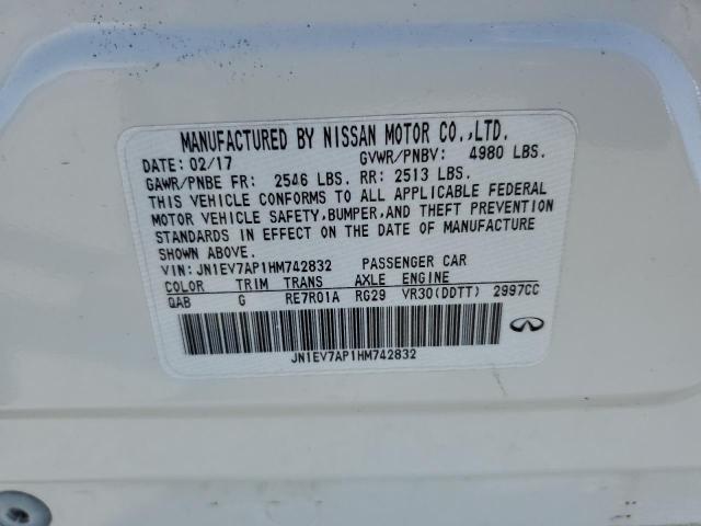 2017 INFINITI Q50 PREMIUM JN1EV7AP1HM742832