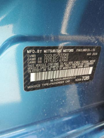 2024 MITSUBISHI MIRAGE ES ML32AUHJ8RH025112