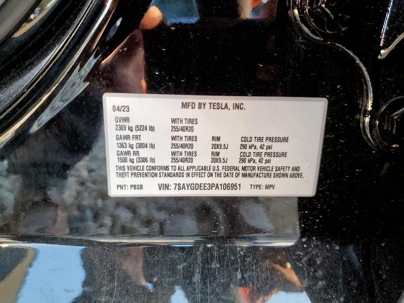 2023 TESLA MODEL Y - 7SAYGDEE3PA106951