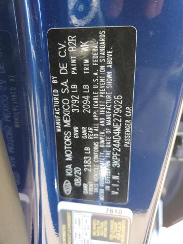 2021 KIA FORTE FE 3KPF24AD4ME279026