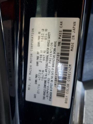 2016 MAZDA 3 GRAND TO JM1BM1X30G1322189