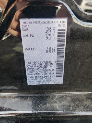 2025 NISSAN ALTIMA SV - 1N4BL4DVXSN369344