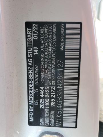 2022 MERCEDES-BENZ CLA 250 W1K5J4GB3NN284127