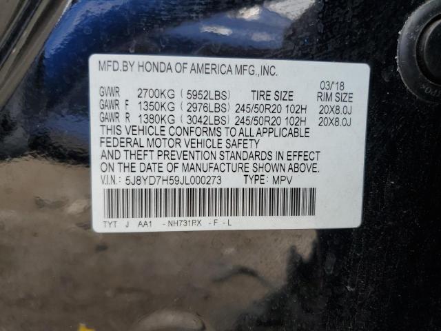 2018 ACURA MDX SPORT 5J8YD7H59JL000273
