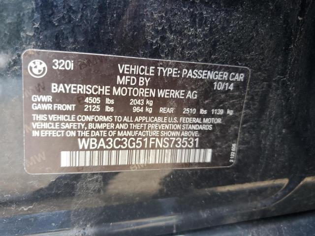 2015 BMW 320 I XDRI WBA3C3G51FNS73531