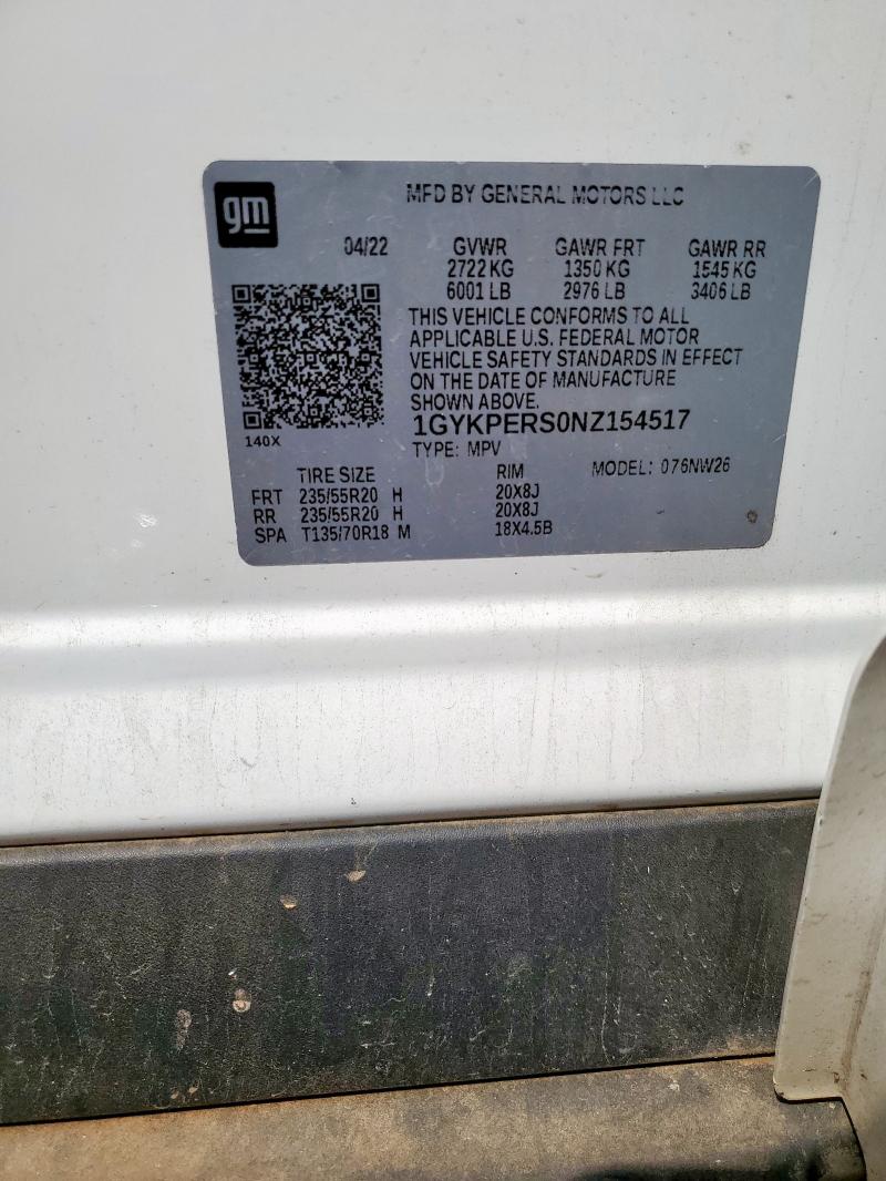 2022 CADILLAC XT6 PLATIN 1GYKPERS0NZ154517