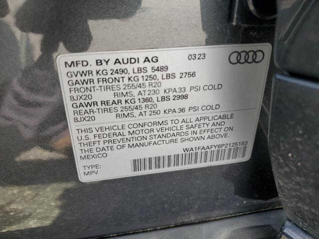 2023 AUDI Q5 PRESTIG WA1FAAFY6P2125183