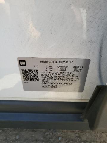 2022 CHEVROLET BOLT EV 2L 1G1FX6S0XN4134383