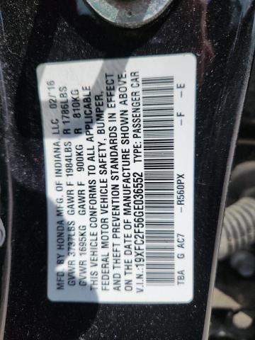 2016 HONDA CIVIC LX 19XFC2F56GE036552