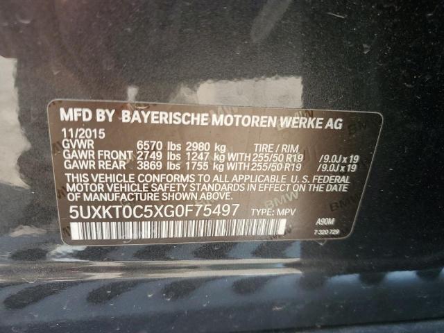 2016 BMW X5 XDR40E 5UXKT0C5XG0F75497