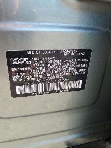 2018 SUBARU FORESTER 2 JF2SJAEC7JH604552