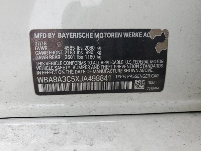 2018 BMW 320 XI WBA8A3C5XJA498841