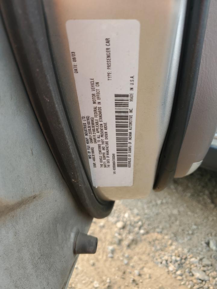 Lot #3311460256 2004 SUBARU LEGACY OUT