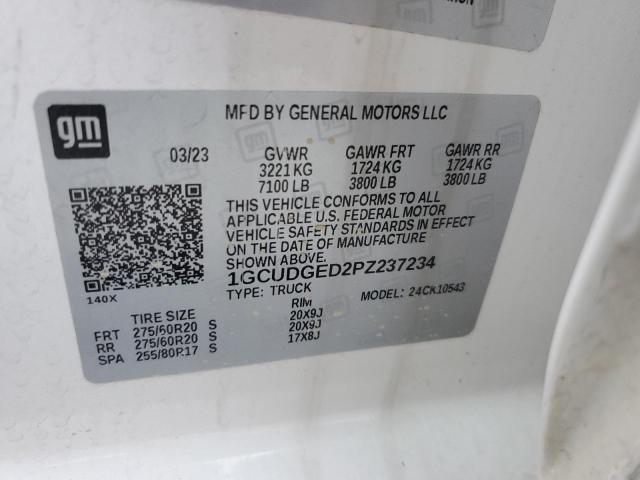 2023 CHEVROLET SILVERADO 1GCUDGED2PZ237234