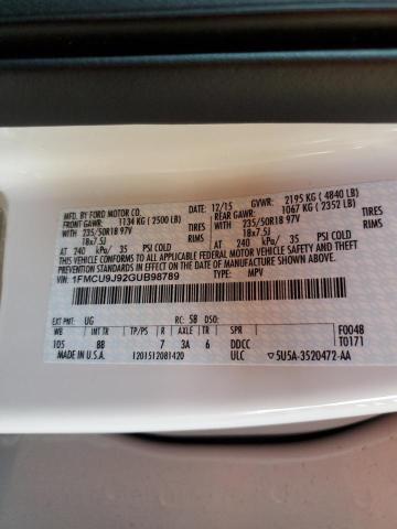 2016 FORD ESCAPE TIT 1FMCU9J92GUB98789