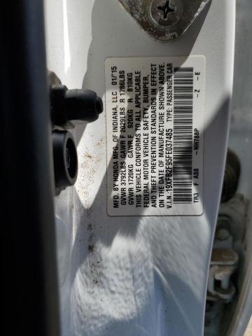 2015 HONDA CIVIC EXL - 19XFB2F95FE037485