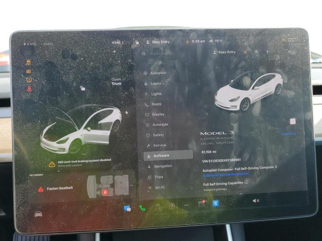 2019 TESLA MODEL 3 5YJ3E1EBXKF389961