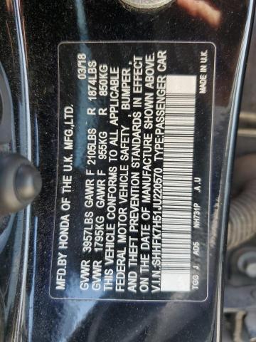 2018 HONDA CIVIC EX - SHHFK7H51JU220570