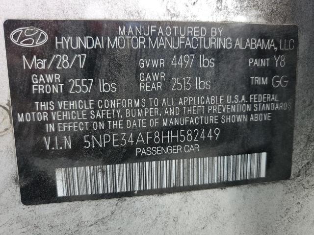 2017 HYUNDAI SONATA SPO - 5NPE34AF8HH582449