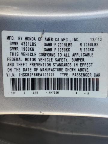 2014 HONDA ACCORD EXL - 1HGCR2F86EA109724