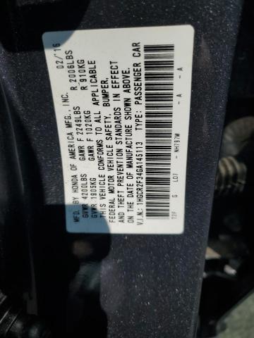 2016 HONDA ACCORD LX 1HGCR2F34GA145113