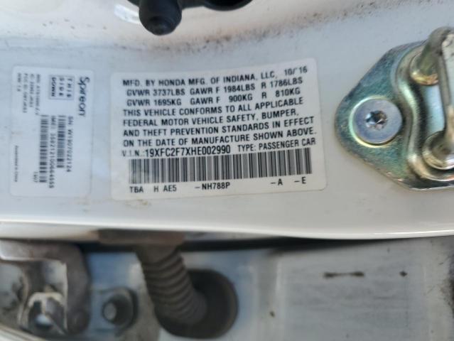 2017 HONDA CIVIC EX 19XFC2F7XHE002990
