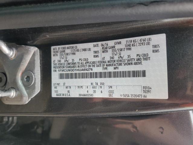 2017 FORD ESCAPE SE - 1FMCU9GD1HUA69276