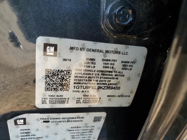 2022 GMC SIERRA LIMITED K1500 DENALI 1GTU9FEL0NZ152313